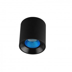 DK3090-BK+CY Светильник накладной IP 20, 10 Вт, GU5.3, LED, черный/голубой, пластик в Полевском - polevskoy.ok-mebel.com | фото