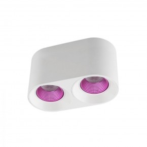 DK3096-WH+PI Светильник накладной IP 20, 10 Вт, GU5.3, LED, белый/розовый, пластик в Полевском - polevskoy.ok-mebel.com | фото