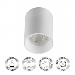 DK3110-WH Светильник накладной IP 20, 10 Вт, GU5.3, LED, белый, пластик в Полевском - polevskoy.ok-mebel.com | фото