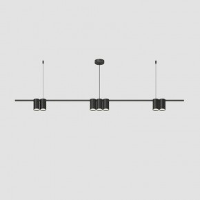 DK4063-BK Подвесной светильник ORBIT, IP20, 7xGU10 LED до 15 Вт, черный матовый, алюминий в Полевском - polevskoy.ok-mebel.com | фото