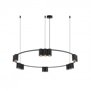 DK4067-BK Подвесной светильник ORBIT, IP20, 15xGU10 LED до 15 Вт, черный матовый, алюминий в Полевском - polevskoy.ok-mebel.com | фото 3