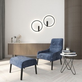 DK5035-BK Бра ROUND со светодиодом, IP20, 24W, 3000/4000/6500K, черный, алюминий в Полевском - polevskoy.ok-mebel.com | фото 8