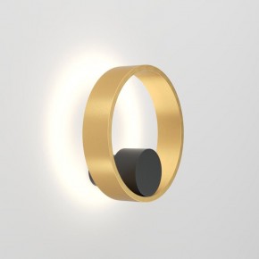 DK5060-BK+SG Бра ORBIT, IP20, 3000К, LED, 10 Вт, черный + сатинированное золото, алюминий в Полевском - polevskoy.ok-mebel.com | фото