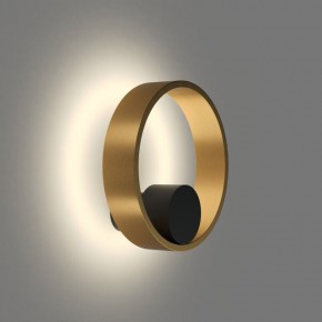 DK5060-BK+SG Бра ORBIT, IP20, 3000К, LED, 10 Вт, черный + сатинированное золото, алюминий в Полевском - polevskoy.ok-mebel.com | фото 3