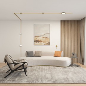 DK5072-SB Бра SHINE WALL со светодиодом, D104*H68, IP20, 3000К, 3W, RA?90, сатинированная латунь, алюминий в Полевском - polevskoy.ok-mebel.com | фото 5