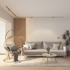 DK5072-SB Бра SHINE WALL со светодиодом, D104*H68, IP20, 3000К, 3W, RA?90, сатинированная латунь, алюминий в Полевском - polevskoy.ok-mebel.com | фото 8