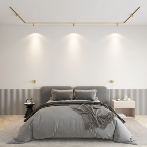 DK5072-SB Бра SHINE WALL со светодиодом, D104*H68, IP20, 3000К, 3W, RA?90, сатинированная латунь, алюминий в Полевском - polevskoy.ok-mebel.com | фото 4