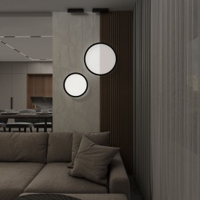 DK6606-BK Подвесной вертикальный светильник Veil со светодиодом H1700 d600 220V 48W 3000-6000K IP20 черный алюминий в Полевском - polevskoy.ok-mebel.com | фото 7