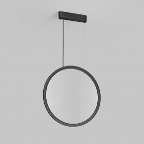 DK6606-BK Подвесной вертикальный светильник Veil со светодиодом H1700 d600 220V 48W 3000-6000K IP20 черный алюминий в Полевском - polevskoy.ok-mebel.com | фото 2