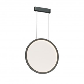 DK6606-BK Подвесной вертикальный светильник Veil со светодиодом H1700 d600 220V 48W 3000-6000K IP20 черный алюминий в Полевском - polevskoy.ok-mebel.com | фото 5