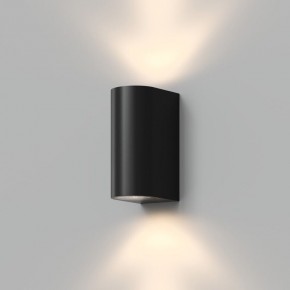 DK9791-BK Настенный уличный светильник NARVIK, IP44, 2хGU10 LED, до 15 Вт, черный, алюминий в Полевском - polevskoy.ok-mebel.com | фото