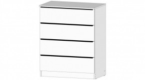 ЭЛЕГАНТ Комод 4 ящика (белый) в Полевском - polevskoy.ok-mebel.com | фото
