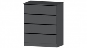 ЭЛЕГАНТ Комод 4 ящика (графит) в Полевском - polevskoy.ok-mebel.com | фото