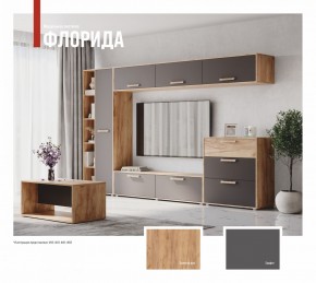 ФЛОРИДА Гостиная (модульная) дуб золотой/графит в Полевском - polevskoy.ok-mebel.com | фото