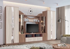 Гостиная Аллегро с 2 шкафами вариант-5 (Ясень светлый/тёмный) в Полевском - polevskoy.ok-mebel.com | фото 3