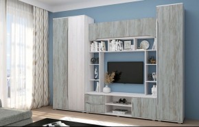 Гостиная Аванта (Анкор светлый/Артвуд темный) в Полевском - polevskoy.ok-mebel.com | фото
