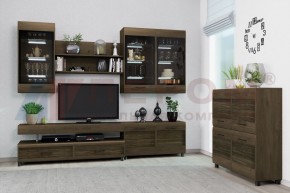 Гостиная Камелия Композиция 8 (Гикори Джексон темный) в Полевском - polevskoy.ok-mebel.com | фото