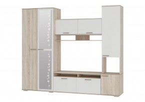 Гостиная Лукас (Сонома/Белый) в Полевском - polevskoy.ok-mebel.com | фото 2