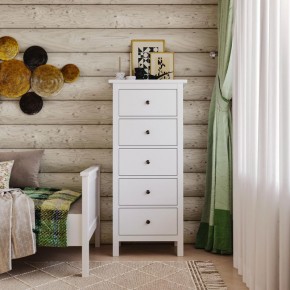 Комод 05 Кантри белый с пятью ящиками в Полевском - polevskoy.ok-mebel.com | фото 4