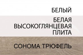 Комод 2D-1S/TYP 34, LINATE ,цвет белый/сонома трюфель в Полевском - polevskoy.ok-mebel.com | фото 3