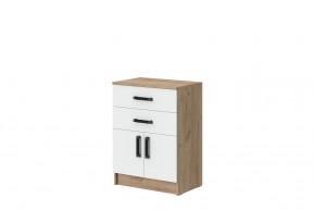 Комод Эконом (Дуб Крафт золотой/Белый текстурный) в Полевском - polevskoy.ok-mebel.com | фото