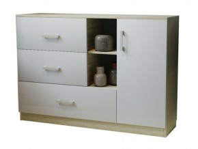 Комод К-3.1 (Дуб сонома/Белый жемчуг) в Полевском - polevskoy.ok-mebel.com | фото