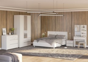 АДЕЛИНА Комод с 1дв и 3-мя ящ (белый рамух) в Полевском - polevskoy.ok-mebel.com | фото 3