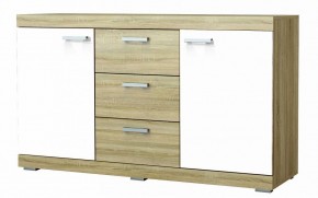 СОНАТА КС-1500 Комод (Дуб сонома/Белый глянец) в Полевском - polevskoy.ok-mebel.com | фото