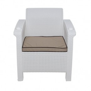 Комплект уличной мебели Yalta Premium Terrace Set (Ялта) белый (+подушки под спину) в Полевском - polevskoy.ok-mebel.com | фото 6