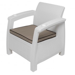 Комплект уличной мебели Yalta Premium Terrace Triple Set (Ялта) белый (+подушки под спину) в Полевском - polevskoy.ok-mebel.com | фото 8