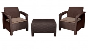 Комплект уличной мебели Yalta Premium Terrace Triple Set (Ялта) шоколадный (+подушки под спину) в Полевском - polevskoy.ok-mebel.com | фото 7