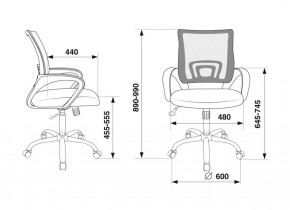 Кресло Бюрократ CH-695N/SL/BL/TW-11 синий TW-05 черный TW-11 в Полевском - polevskoy.ok-mebel.com | фото 4