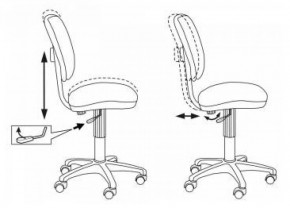 Кресло детское Бюрократ CH-204NX/PENCIL-BL синий карандаши в Полевском - polevskoy.ok-mebel.com | фото 5