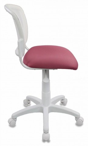 Кресло детское Бюрократ CH-W296NX/26-31 белый TW-15 розовый 26-31 в Полевском - polevskoy.ok-mebel.com | фото 2