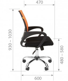 Кресло для оператора CHAIRMAN 696 хром (ткань TW-11/сетка TW-04) в Полевском - polevskoy.ok-mebel.com | фото 7