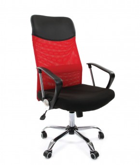 Кресло для руководителя CHAIRMAN 610 N (15-21 черный/сетка красный) в Полевском - polevskoy.ok-mebel.com | фото