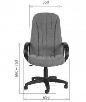 Кресло для руководителя  CHAIRMAN 685 СТ (ткань стандарт 10-356 черная) в Полевском - polevskoy.ok-mebel.com | фото 5