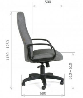 Кресло для руководителя  CHAIRMAN 685 СТ (ткань стандарт 10-356 черная) в Полевском - polevskoy.ok-mebel.com | фото 6