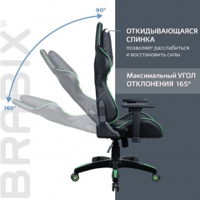 Кресло компьютерное BRABIX "GT Carbon GM-120" (черное/зеленое) 531929 в Полевском - polevskoy.ok-mebel.com | фото 2