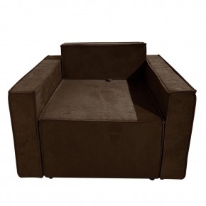 Кресло-кровать Принц КК1-ВК (велюр коричневый) в Полевском - polevskoy.ok-mebel.com | фото