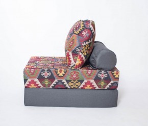 Кресло-кровать-пуф бескаркасное Прайм (мехико серый-графит) в Полевском - polevskoy.ok-mebel.com | фото