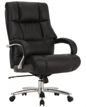 Кресло офисное BRABIX PREMIUM "Bomer HD-007" (рециклированная кожа, хром, черное) 531939 в Полевском - polevskoy.ok-mebel.com | фото
