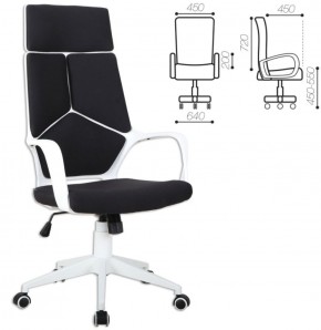 Кресло офисное BRABIX PREMIUM "Prime EX-515" (пластик белый, ткань, черное) 531812 в Полевском - polevskoy.ok-mebel.com | фото 2