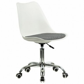 Кресло стул BRABIX "Eames MG-310 CH", хром, пластик белый, ткань серая, 532924 в Полевском - polevskoy.ok-mebel.com | фото 2