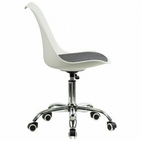 Кресло стул BRABIX "Eames MG-310 CH", хром, пластик белый, ткань серая, 532924 в Полевском - polevskoy.ok-mebel.com | фото 3