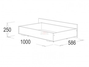 Кровать 1.4 каркас + спинка головная + 2 ящика Ольга-14 без основания в Полевском - polevskoy.ok-mebel.com | фото 4
