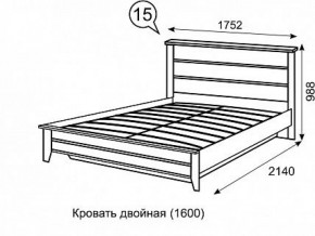 Кровать 1600 с ПМ София 15 в Полевском - polevskoy.ok-mebel.com | фото 3