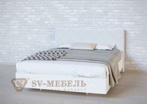 Кровать 1400 двойная №1 изголовье Ромб в Полевском - polevskoy.ok-mebel.com | фото 1