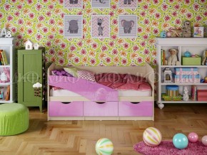 Кровать Бабочки (Сиреневый металлик) 1600 в Полевском - polevskoy.ok-mebel.com | фото