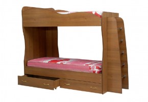 Кровать детская 2-х ярусная Юниор-1 (800*2000) ЛДСП в Полевском - polevskoy.ok-mebel.com | фото 1